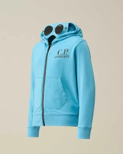 U16 Diagonal Fleece Goggle Hoodie^C.P. Company Sale