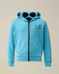 U16 Diagonal Fleece Goggle Hoodie^C.P. Company Sale