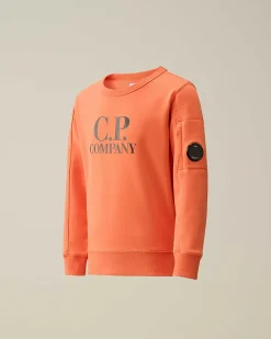 U16 Diagonal Fleece Logo Sweatshirt^C.P. Company Outlet