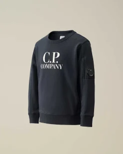 U16 Diagonal Fleece Logo Sweatshirt^C.P. Company Fashion