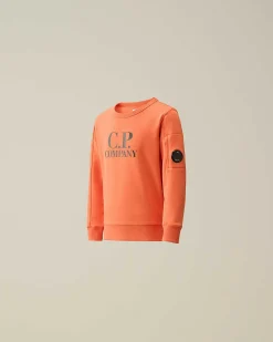U16 Diagonal Fleece Logo Sweatshirt^C.P. Company Shop