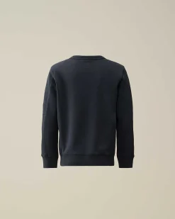 U16 Diagonal Fleece Logo Sweatshirt^C.P. Company Outlet