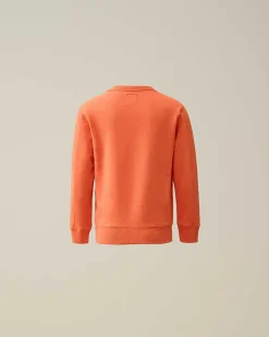 U16 Diagonal Fleece Logo Sweatshirt^C.P. Company New