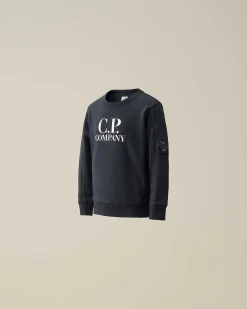U16 Diagonal Fleece Logo Sweatshirt^C.P. Company Best Sale
