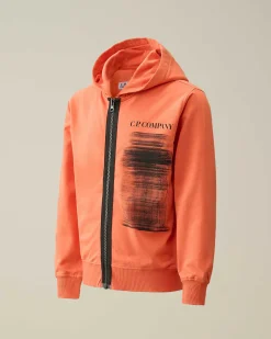 U16 Light Fleece Graphic Hoodie^C.P. Company Cheap