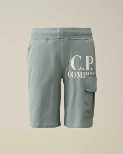 U16 Light Fleece Mixed Cargo Shorts^C.P. Company Cheap