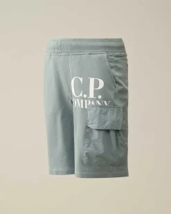 U16 Light Fleece Mixed Cargo Shorts^C.P. Company Cheap