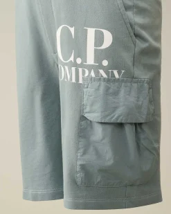 U16 Light Fleece Mixed Cargo Shorts^C.P. Company Cheap