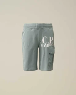 U16 Light Fleece Mixed Cargo Shorts^C.P. Company Hot