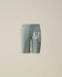 U16 Light Fleece Mixed Cargo Shorts^C.P. Company Store