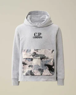 U16 Light Fleece Mixed Graphic Hoodie^C.P. Company Fashion