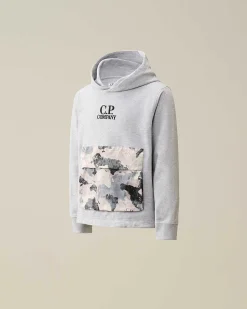 U16 Light Fleece Mixed Graphic Hoodie^C.P. Company Best