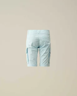 U16 Stretch Gabardine Cargo Shorts^C.P. Company Cheap