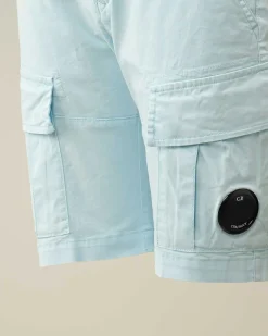 U16 Stretch Gabardine Cargo Shorts^C.P. Company Cheap