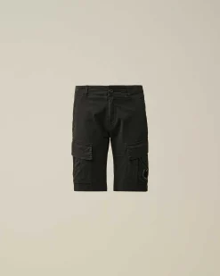 U16 Stretch Gabardine Cargo Shorts^C.P. Company Online