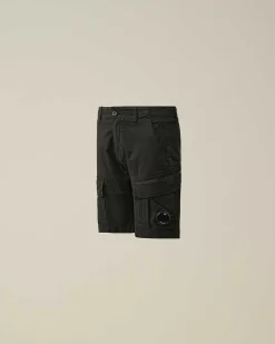U16 Stretch Gabardine Cargo Shorts^C.P. Company Online