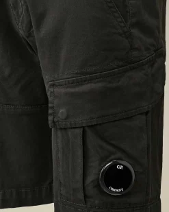 U16 Stretch Gabardine Cargo Shorts^C.P. Company Online