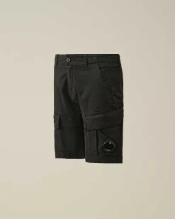 U16 Stretch Gabardine Cargo Shorts^C.P. Company Shop