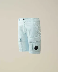 U16 Stretch Gabardine Cargo Shorts^C.P. Company Outlet