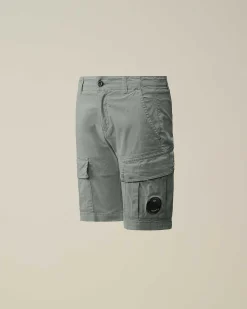 U16 Stretch Gabardine Cargo Shorts^C.P. Company Fashion