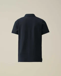 U16 Stretch Piquet Logo Polo Shirt^C.P. Company New