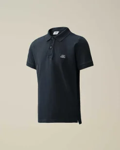 U16 Stretch Piquet Logo Polo Shirt^C.P. Company New