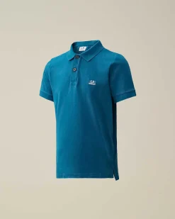 U16 Stretch Piquet Logo Polo Shirt^C.P. Company Outlet
