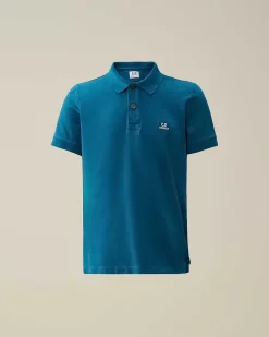 U16 Stretch Piquet Logo Polo Shirt^C.P. Company Outlet