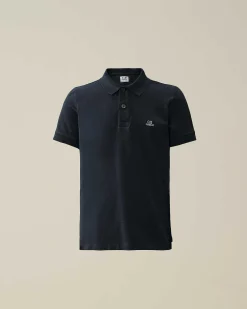U16 Stretch Piquet Logo Polo Shirt^C.P. Company Flash Sale