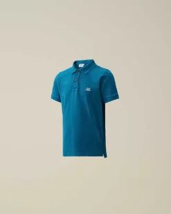U16 Stretch Piquet Logo Polo Shirt^C.P. Company Best